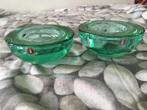 iittala finland ballo 2 stuks groen, Huis en Inrichting, Woonaccessoires | Kandelaars en Kaarsen, Groen, Minder dan 25 cm, Overige materialen