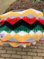 Vintage wollen deken, Huis en Inrichting, Woonaccessoires | Plaids en Woondekens, Ophalen of Verzenden, Gebruikt