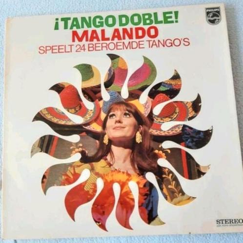 Dubbel LP Malando ‎ Speelt 24 Beroemde Tango's, Cd's en Dvd's, Vinyl | Latin en Salsa, Ophalen of Verzenden