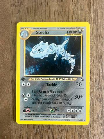 Steelix Neo Genesis 15/111 Rare Holo 1st Edition beschikbaar voor biedingen