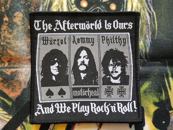 Motorhead prachtige the afterworld is ours patch 55, Verzamelen, Muziek, Artiesten en Beroemdheden, Nieuw, Kleding, Verzenden