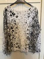 OUí ecru katoenen pull zwart/grijze print 40, Kleding | Dames, Truien en Vesten, Maat 38/40 (M), Overige kleuren, OUí, Ophalen of Verzenden