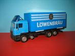 Bakwagen  Lowenbrau   MAN  met afzetbakj  Herpa, Ophalen of Verzenden, Zo goed als nieuw, Bus of Vrachtwagen, Herpa