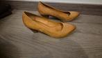 Cognac kleurige leren pump maat 39 Zign, Pumps, Bruin, Ophalen of Verzenden, Zo goed als nieuw