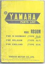 Yamaha RD50 M parts list (3419z), Ophalen of Verzenden, Zo goed als nieuw