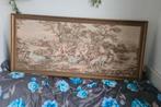 Groot Wandkleed met Gouden Lijst, Ophalen, Overige typen, 125 cm of meer, Zo goed als nieuw