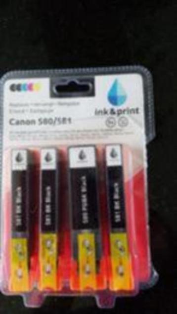 inkt cartridges geschikt voor Canon 580 / 581 zwart beschikbaar voor biedingen