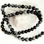 Streng Sneeuwvlok Obsidiaan Edelsteen Kralen 6 mm, Ophalen, Nieuw, Kraal