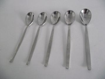 5 stuks Sola GZ eierlepeltjes 11,5 cm 1960 ook per stuk beschikbaar voor biedingen