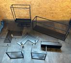 Partij metalen schapjes / rekjes, Huis en Inrichting, Woonaccessoires | Wandplanken en Boekenplanken, Ophalen, Gebruikt