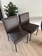 6 Luxe grijze eetkamerstoelen - Zo goed als nieuw!, Ophalen, Zo goed als nieuw, Grijs, Vijf, Zes of meer stoelen