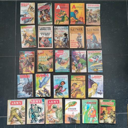 Pockets,Army,DISCUS,GF Unger,oorlog,Western,Misdaad,1960, Boeken, Stripboeken, Gelezen, Meerdere stripboeken, Ophalen of Verzenden