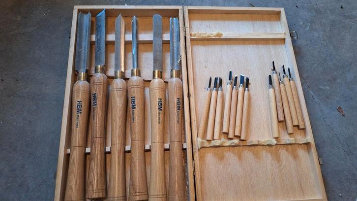 HBM Beitels Set - Houtbewerking, Doe-het-zelf en Verbouw, Gereedschap | Handgereedschap, Gebruikt, Ophalen of Verzenden