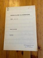 Rob du bois - sieben kleine klavierstucke, Gebruikt, Klassiek, Ophalen of Verzenden, Artiest of Componist