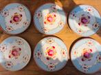 PiP Studio gebaksbordjes blauw 6x, Huis en Inrichting, Keuken | Servies, Ophalen, Zo goed als nieuw, Bord(en), Overige stijlen