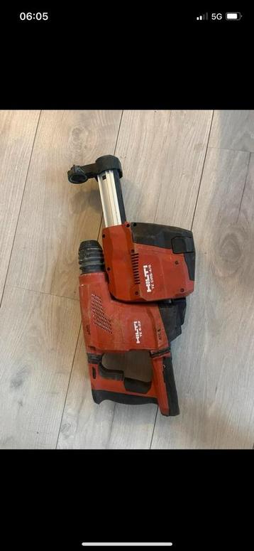Hilti sds plus accuboorhamer + stofzuiging + accu beschikbaar voor biedingen