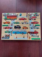 Houten Simplex puzzel auto's, 10 tot 50 stukjes, Van hout, Gebruikt, Ophalen of Verzenden