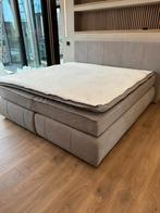 bestseller boxspring 180 200 suede nieuw met gratis montage!, Nieuw, 180 cm, Stof, Ophalen of Verzenden