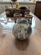 Brocante armeluis kaarslandelaar (groot), Ophalen of Verzenden, Zo goed als nieuw, Hout, Minder dan 25 cm