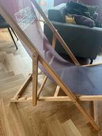 Vintage Strandstoel World of Good Game Aldi.gg Hout Doek Sto, Antiek en Kunst, Ophalen