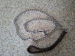 Metalen Hondenriem 120 cm Met Fijne Schakels, Ophalen of Verzenden, Zo goed als nieuw, Hondenriem