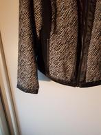 brandtex super mooie warme jas met nep leer mt 44, Kleding | Dames, Ophalen of Verzenden, Nieuw, Maat 42/44 (L), Zwart