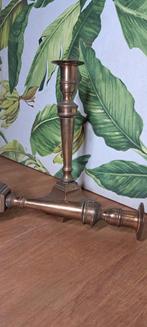 Art deco messing kandelaar, Ophalen of Verzenden, Overige materialen