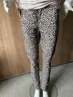 Stretch broek met tijgerprint mt. 42 Slim leg van Miss Elise, Beige, Lang, Maat 42/44 (L), Ophalen of Verzenden