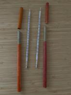 Twee vintage thermometers voor het verven van wol of textiel, Ophalen of Verzenden, Zo goed als nieuw, Overige typen