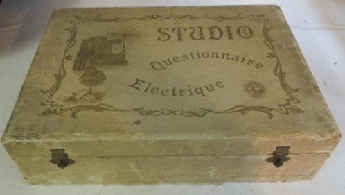 antiek gezelschapsspel Studio Questionaire Electrique electr, Antiek en Kunst, Antiek | Speelgoed, Verzenden