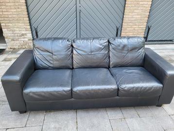 IKEA 3-zits bank, zwart beschikbaar voor biedingen