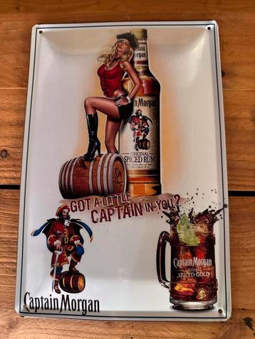 Captain Morgan Emaille Reclamebord Vintage Bar Decoratie Man beschikbaar voor biedingen