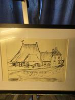 Jan Wiegers - Boerderij Tekening, Ophalen of Verzenden