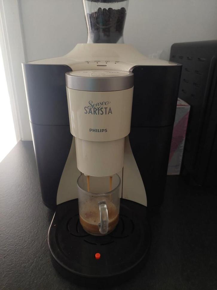 Philips Senseo Sarista koffiezetapparaat, Witgoed en Apparatuur, Koffiezetapparaten, Gebruikt, Gemalen koffie, Koffiebonen, Koffiemachine