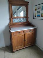 Jugendstil toilettafel/dressoir met lampetkan-kastje, Huis en Inrichting, Tafels | Kaptafels, Ophalen, Gebruikt, 100 tot 150 cm