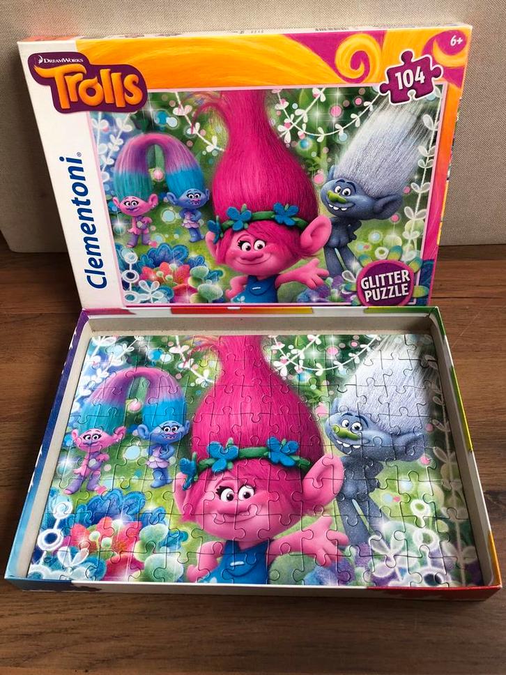 Clementoni Trolls puzzel, Kinderen en Baby's, Speelgoed | Kinderpuzzels, 6 jaar of ouder, Meer dan 50 stukjes, Ophalen of Verzenden