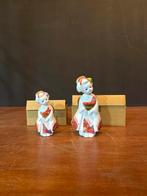 Twee Japanse Kokeshi Poppen in Originele Doos, Ophalen