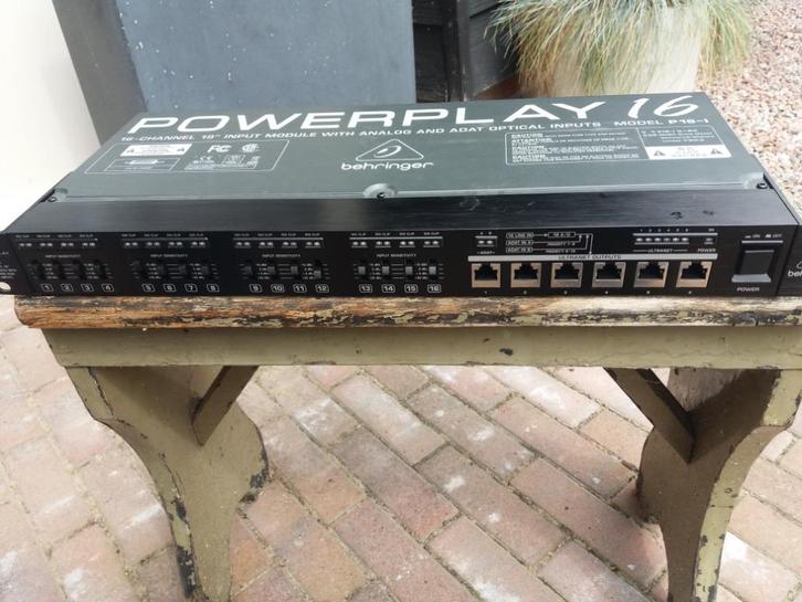 Powerplay P16 I   Behringer, Audio, Tv en Foto, Professionele Audio-, Tv- en Video-apparatuur, Zo goed als nieuw, Audio, Ophalen of Verzenden