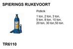 Potkrik, 1 ton tot 50 ton , krik bottle jack Spierings, Ophalen of Verzenden, Nieuw