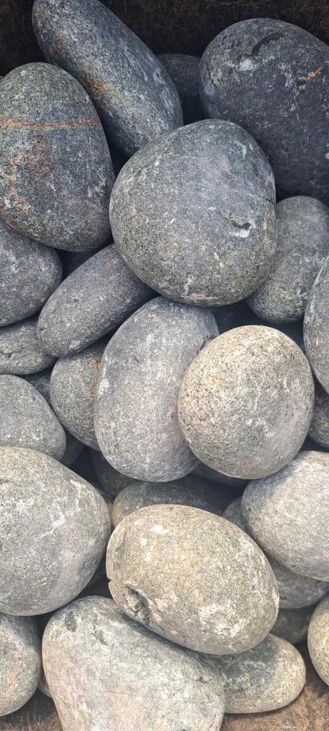 Saunastenen afgerond Olivine-Diabase 20 KG voor HUUM-Harvia, Sport en Fitness, Sauna, Nieuw, Toebehoren, Fins of Traditioneel