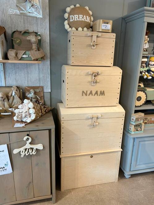 Opbergkisten Hout, Kinderen en Baby's, Kinderkamer | Inrichting en Decoratie, Nieuw, Ophalen