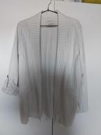 Wit Gestreepte blazer., Kleding | Dames, Ophalen of Verzenden, Zo goed als nieuw, Maat 46/48 (XL) of groter, Wit