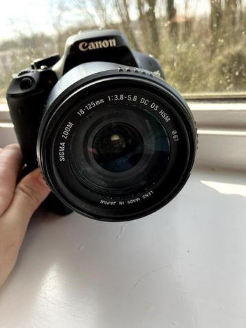 Canon 600D met Sigma 18-125mm 3.8-5.6 HSM