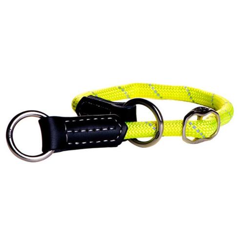 ROGZ Rope Nylon Halsband M Kopomtrek max. 35 cm Geel KOOPJE!, Dieren en Toebehoren, Hondenhalsbanden en Penningen, Nieuw, Ophalen of Verzenden