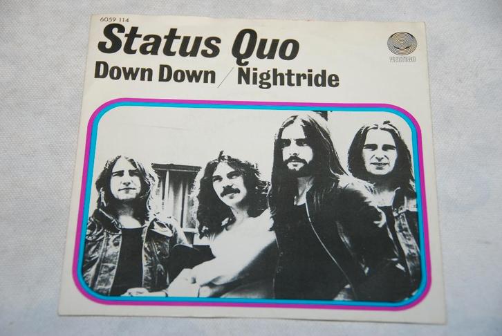 Status Quo – Down Down 7” Single Vinyl, Cd's en Dvd's, Vinyl Singles, Gebruikt, Single, Rock en Metal, 7 inch, Ophalen of Verzenden