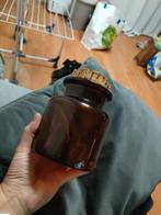Vintage bruine glazen apothekers pot. Voorraad pot., Ophalen of Verzenden