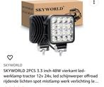 Led lamp werklamp voor bv scootmobiel tractor schijnwerper, Waterbestendig, Voorlicht, Nieuw, Ophalen of Verzenden