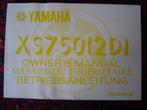 YAMAHA XS750 2D 1977 owner's manual betriebsanleitung, Ophalen of Verzenden, Yamaha