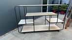 Vakkenkast metaal met lichte houtplanken, Ophalen, Met plank(en), Zo goed als nieuw, Minder dan 150 cm