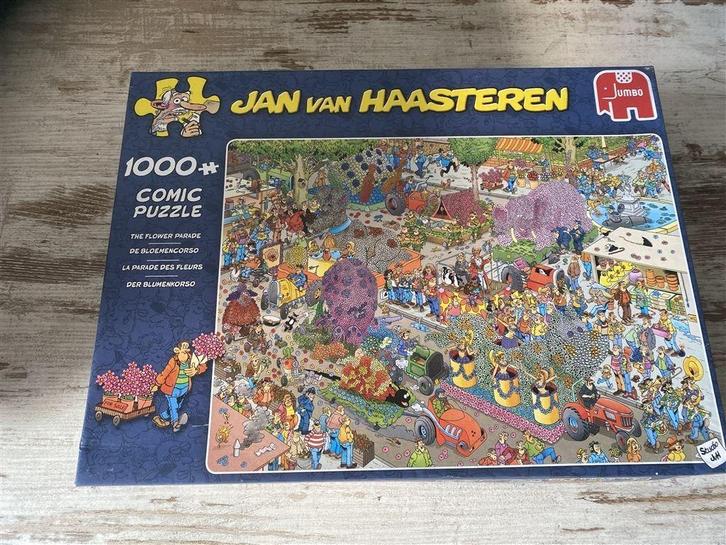 Jan van Haasteren - de bloemencorso 1000 stuks [s387], Hobby en Vrije tijd, Denksport en Puzzels, Zo goed als nieuw, 500 t/m 1500 stukjes